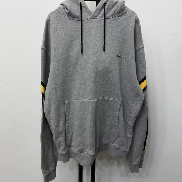 정품) 오프화이트 후드 조거팬츠 셋업