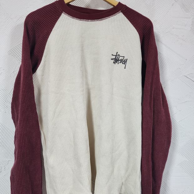 스투시 투톤 롱슬리브