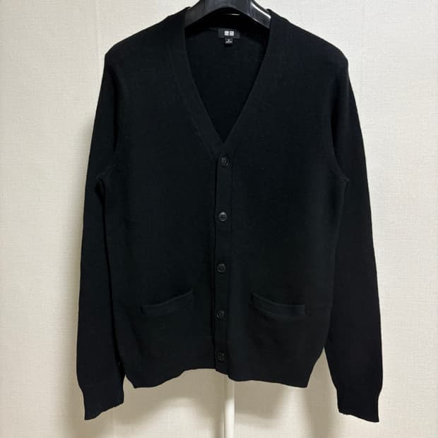 유니클로 램스울 가디건 / 블랙, M