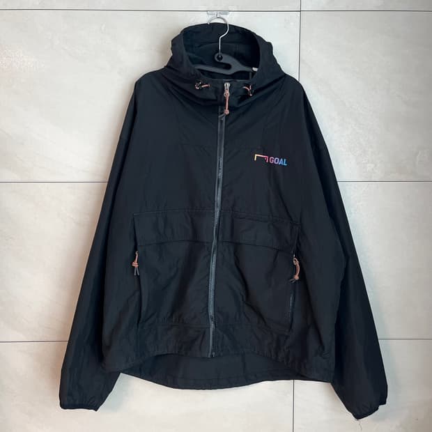 GOAL 골 스튜디오 블랙 후드 바람막이 [XL]