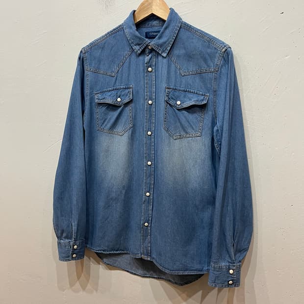 NAVY JPN 웨스턴 데님 셔츠 우먼즈 