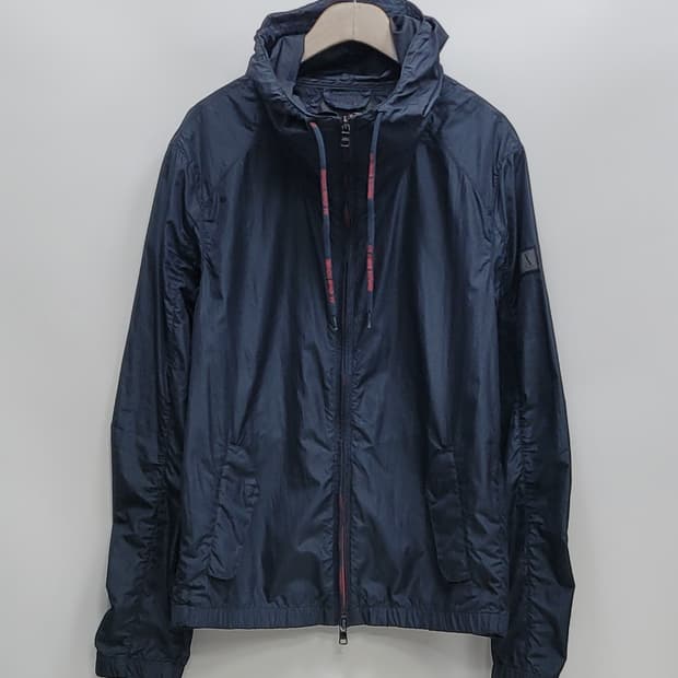 ARMANI 아르마니 익스체인지 아노락 후드 자켓 / 남 S 블랙
