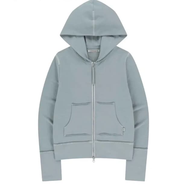 코이세이오 스티치 후드집업 스카이 블루