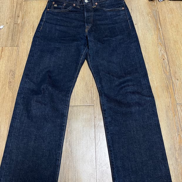 택포30) RRL 더블알엘 빈티지 파이브포켓 30x30 원워시 셀비지진