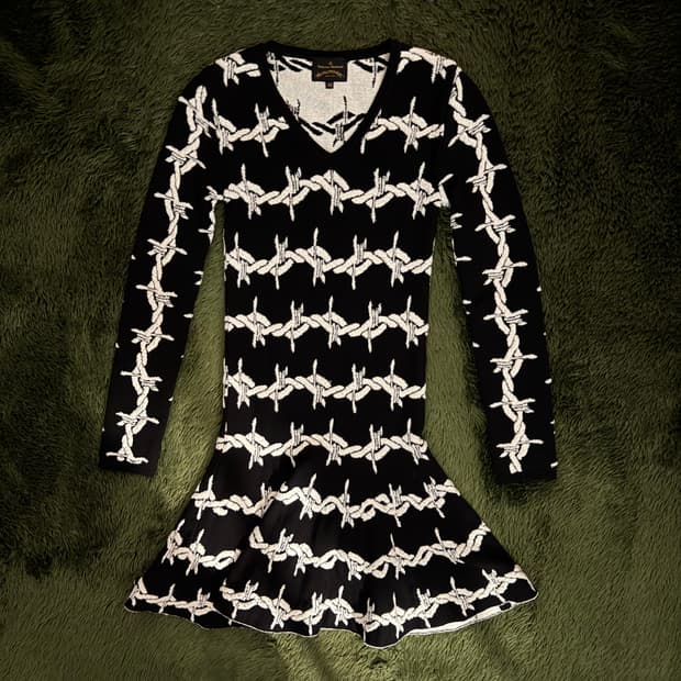 [XS] 비비안웨스트우드 앵글로매니아 와이어 니트 롱슬리브 원피스