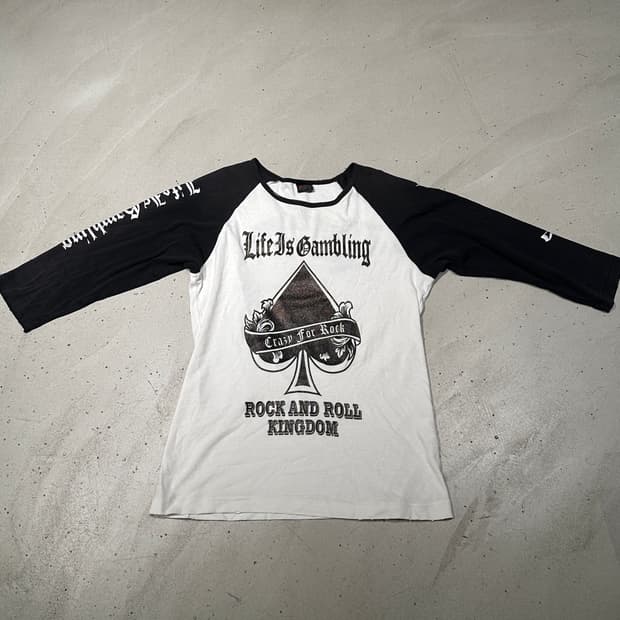 Jackrose punk damaged 7부 티셔츠