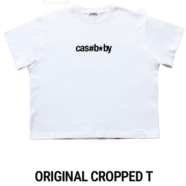 Cashbaby 크롭 반팔 white