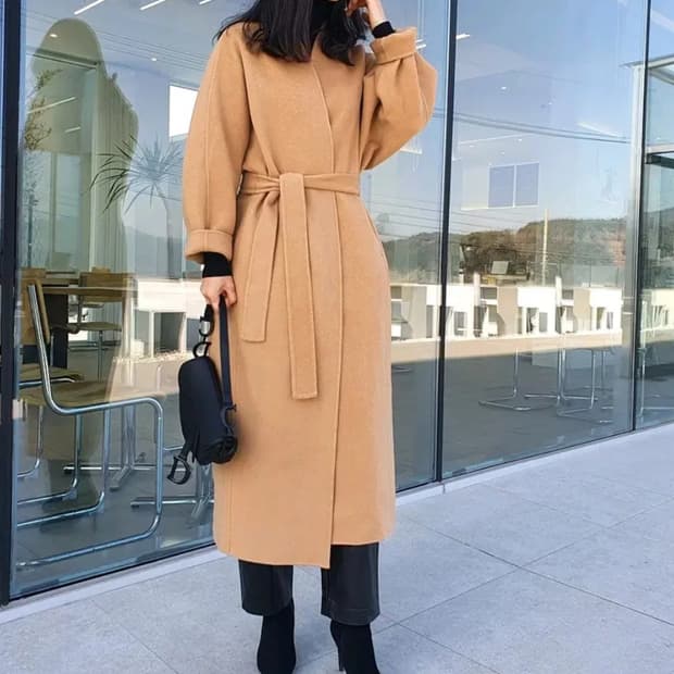 핸드메이드롱코트 울코트