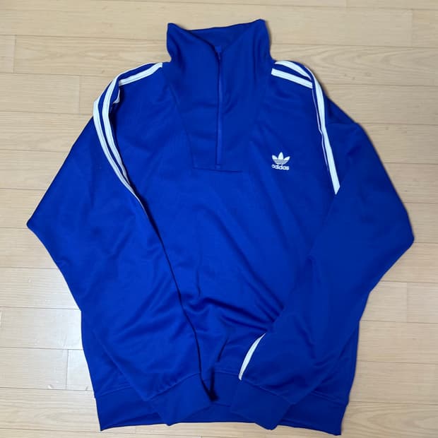 아디다스 파란색 반집업