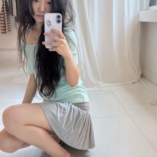 샵페어리 yuzu skirt