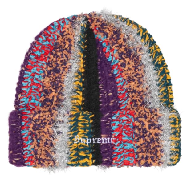 슈프림 틴셀 스트라이프 비니 멀티컬러 - 25FW