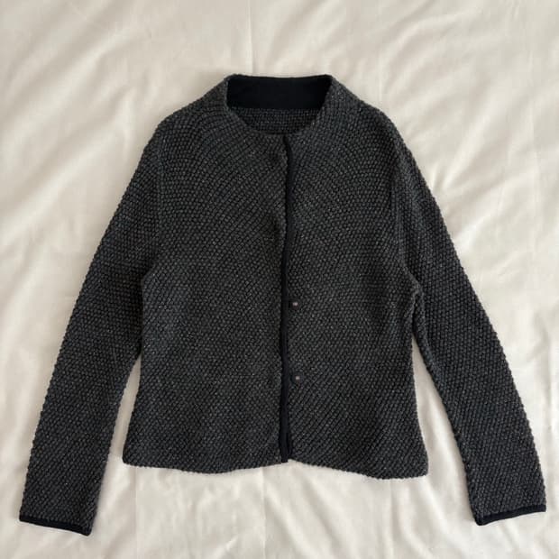 vintage color mix cardigan