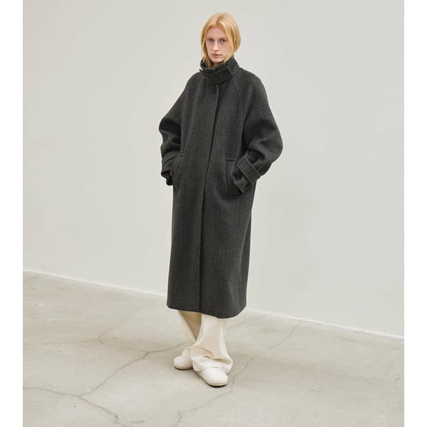 르 코트 wool classic balmacaan coat (c harc
