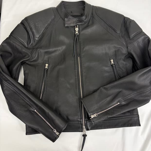 [M] 타이거오브스웨덴 블랙 가죽 라이더 자켓