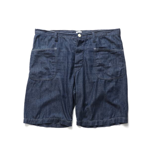 POST OVERALLS Indigo Work Shorts