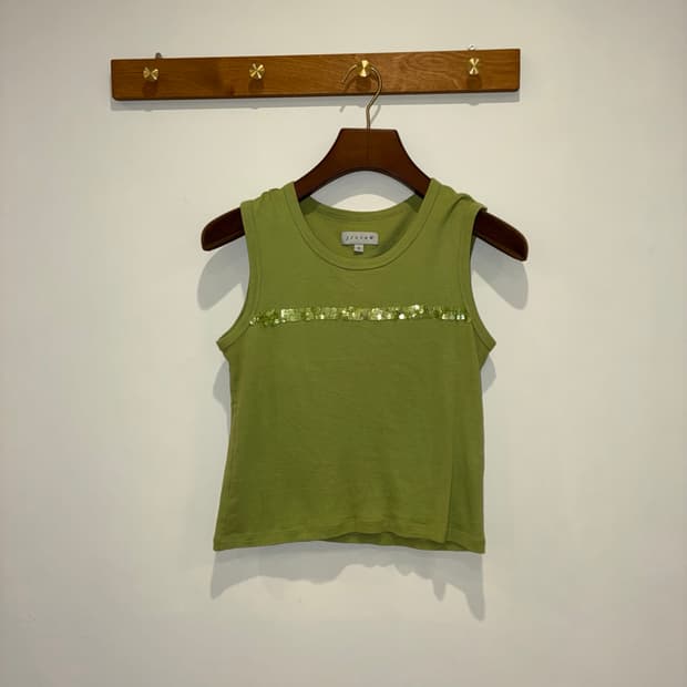 Jigsaw green sleeveless