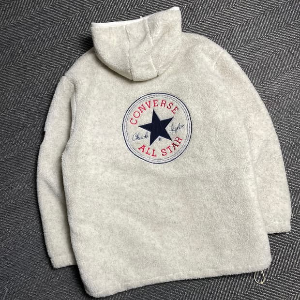 컨버스 척테일러 빅로고 쉐르파 플리스 후드 점퍼y 5117