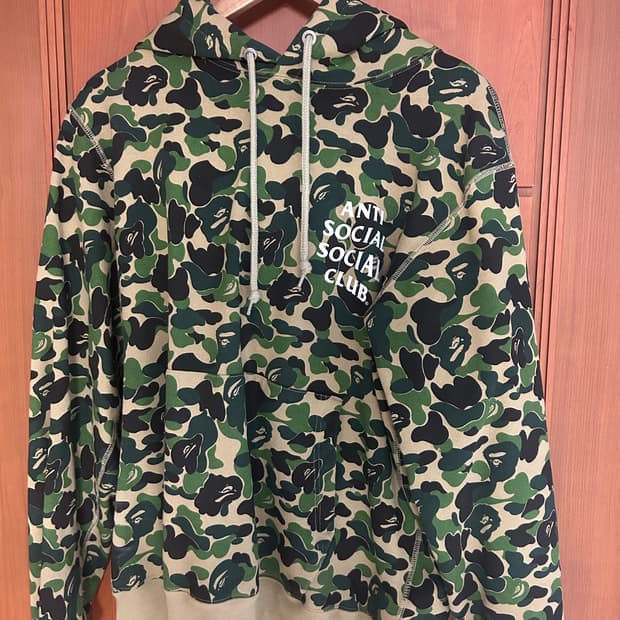 ASSC X Bape 카모 후드