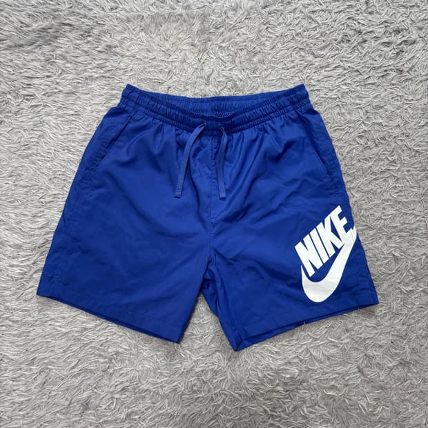 나이키 블루 우븐 반바지