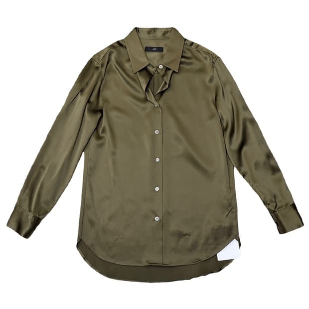 (새상품) ORR 100% 실크 새틴 블라우스 S