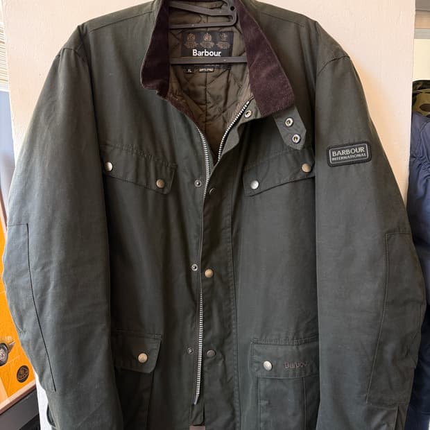 바버 인터내셔널 듀크 왁스 자켓 XL 