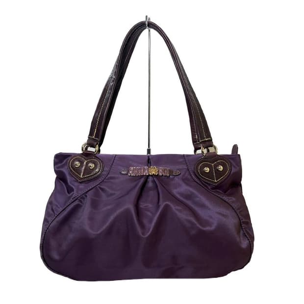 안나수이 나일론 퍼플 토트백