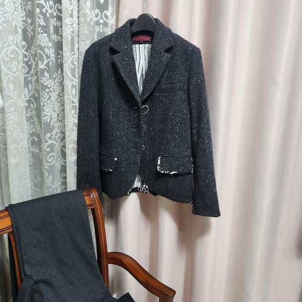 겐조 여성 헤링본 자켓 