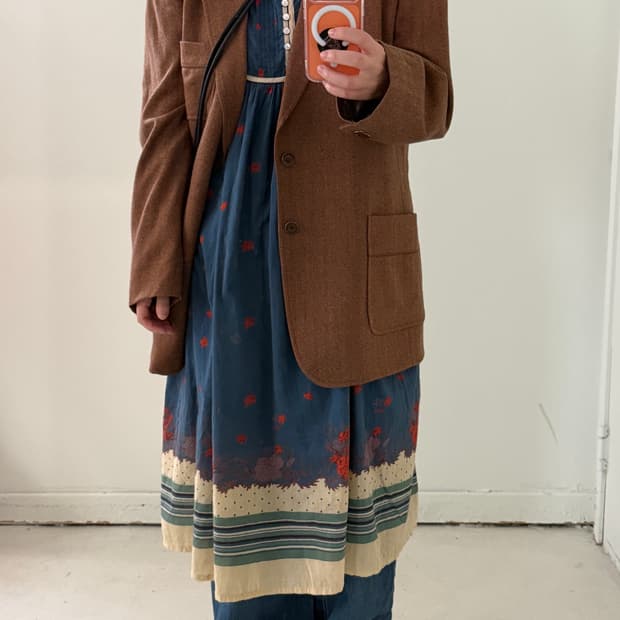 일본빈티지 브라운 자켓