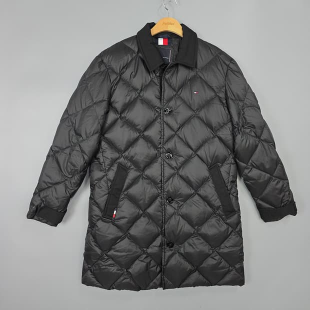 남성 타미힐피거 Tommy Hilfiger 퀼팅 구스 다운 패딩 코트 L