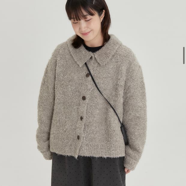 바온 부클 카라 보카시 울 가디건