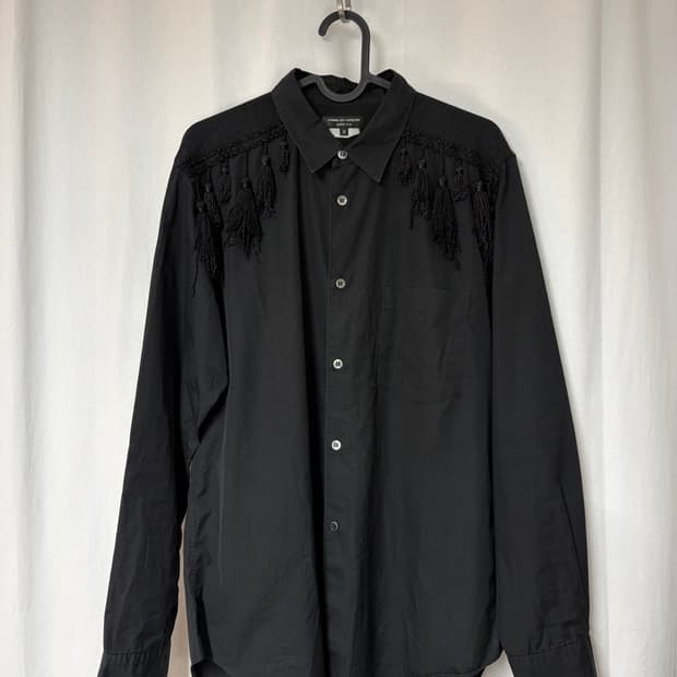 꼼데가르송 옴므 플러스 16ss 태슬 프린지 셔츠