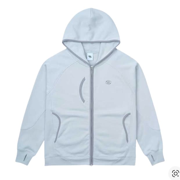 산산기어 후드 후디 집업 그레이 - 24SS 