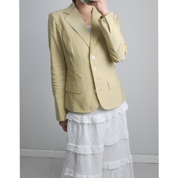 스트라이프 자켓