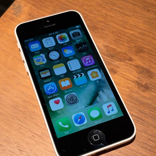 아이폰 5c 화이트 16기가 #3481