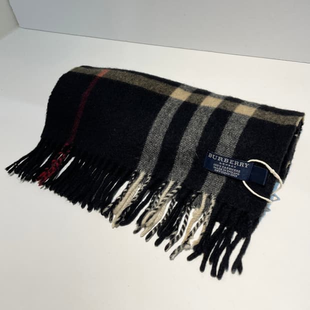 버버리 90s 캐시미어 노바체크 목도리 A1536