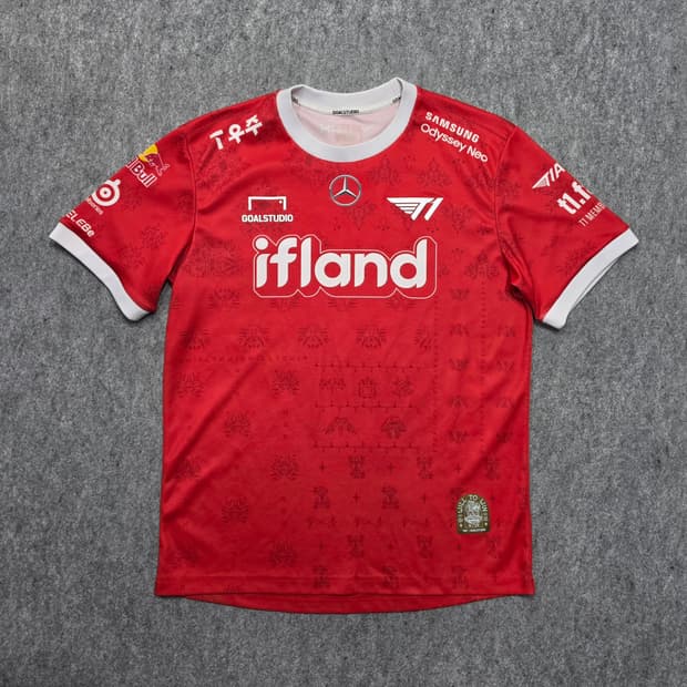 골스튜디오 2023 T1 티원 월즈 어웨이 반팔 유니폼 L