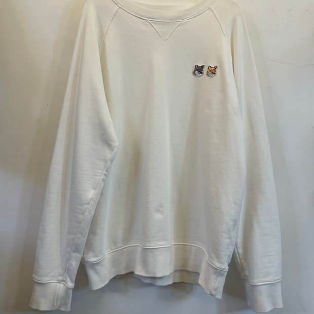 메종키츠네 더블폭스헤드 맨투맨 L (남녀공용가능) 스웨트셔츠