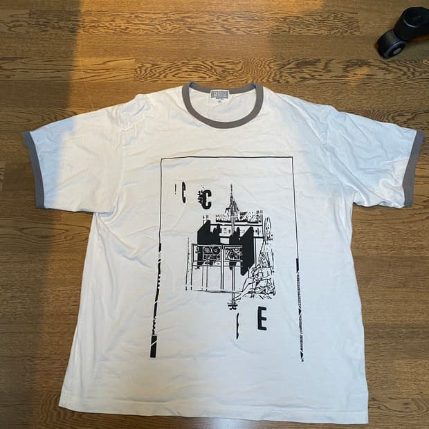 카브엠트 그래픽 링거티셔츠 화이트 xl