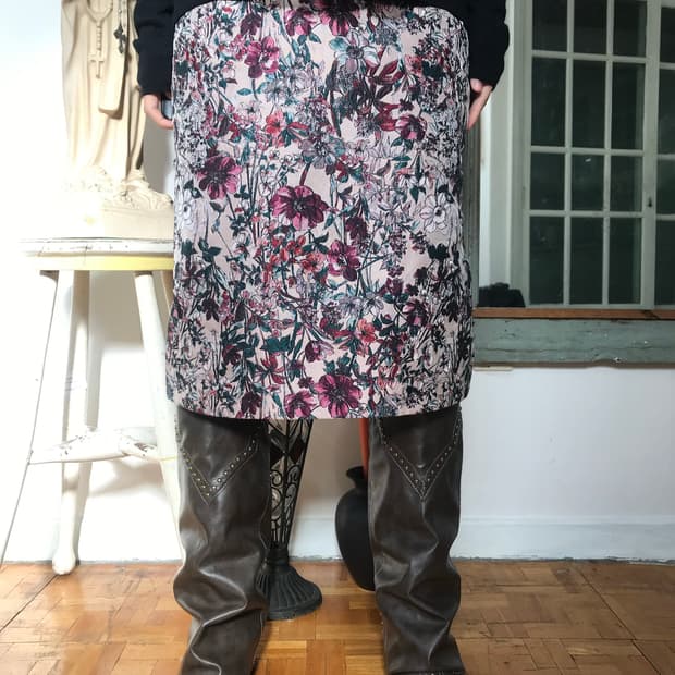 vintage pattern skirt