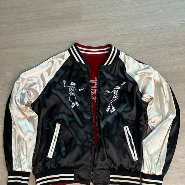 나이스고스트클럽 댄스 오브 나이스고스트 수베니어 리버시블 자켓 블랙