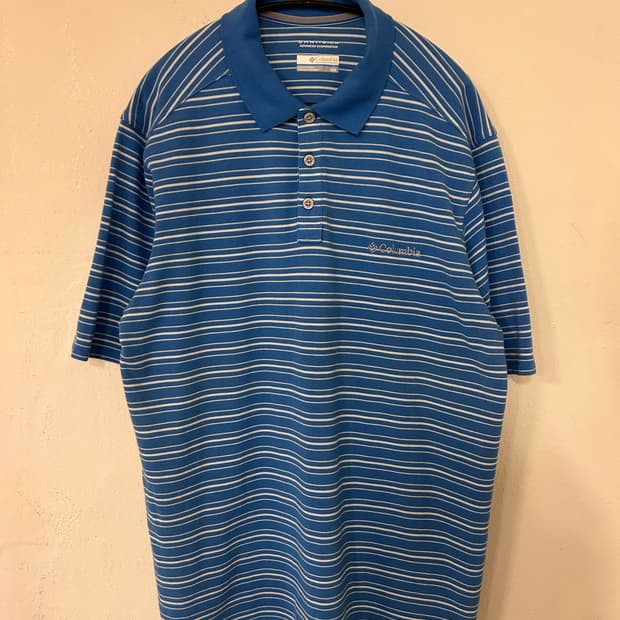 컬럼비아 남성 스트라이프 폴로티 M