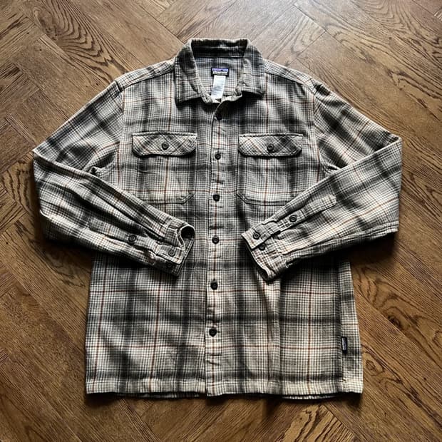 [M]파타고니아 오가닉 코튼 체크 플란넬 셔츠