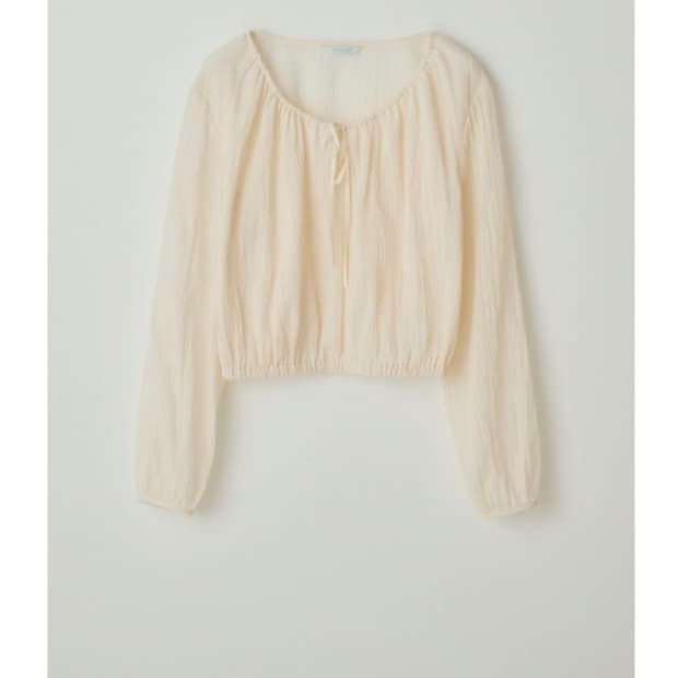 타낫 tannat 밴딩 크롭 블라우스 