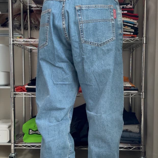 80s 올드 스투시 데님 팬츠