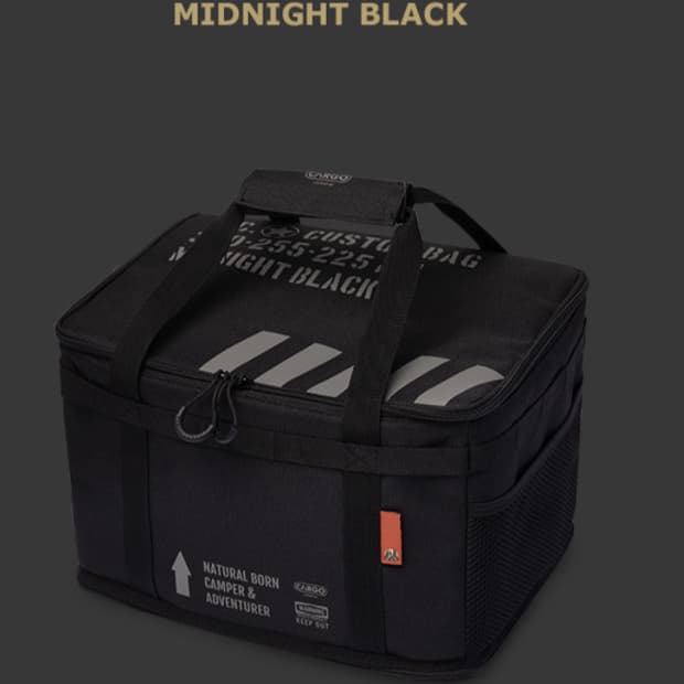 카고컨테이너 커스텀백 블랙 M