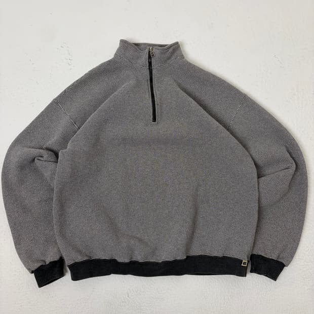 90s Russell Thermal Quarter Sweatshirt 