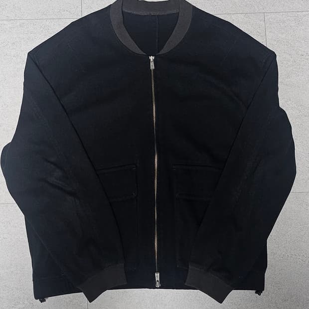 3)폴리테루 워시드 저지 자켓 블랙