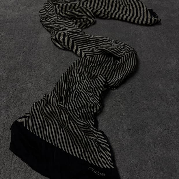 Vintage vkei punk mood stripe scarf