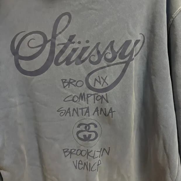 소라 하늘 스투시 월드투어 후드티