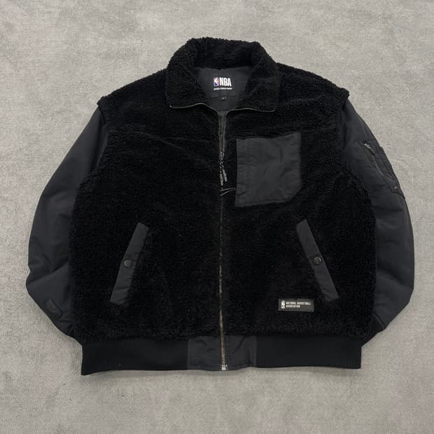 L NBA 플리스 봄버자켓
